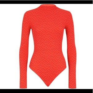 Fendi X Skims long sleeve logo bodysuit NEW WITH TAGS